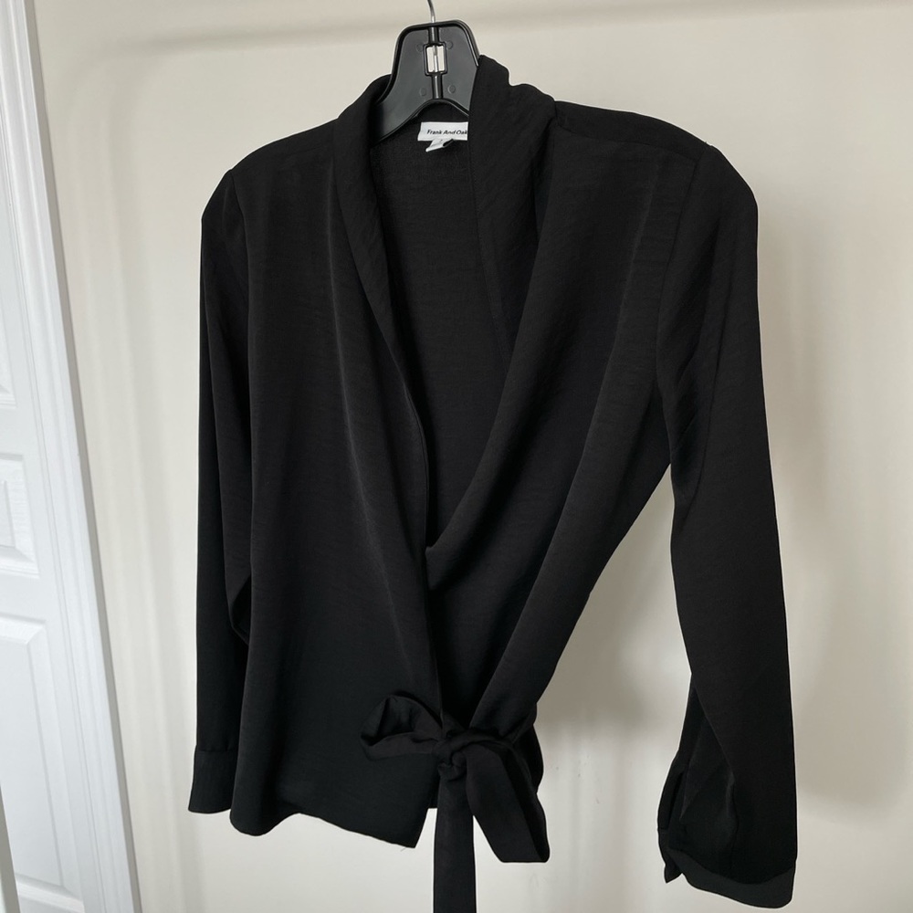 Frank and Oak Wrap Top